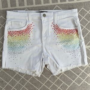 Joe’s Jeans Stephanie Gottlieb collab. Ozzie short. Size 25. White. Chelsea. NWT